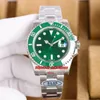 CLean Factory Watches 40mm 904L Cal.3135 Automatic Mens Watch Ceramic Bezel Green Dial 904L Stainless Steel Bracelet Gents Wristwatches