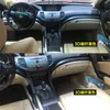 Для Honda Accord 8 2009-2013 внутренняя центральная панель управления дверная ручка 5D наклейки из углеродного волокна наклейки аксессуары для стайлинга автомобиля273W