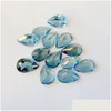 Loose Gemstones 10Pcs Pear London Blue Topaz 3X5Mm 4X6Mm 5X7Mm 3A Eye Clear Good Brilliant Cut 100% Natural For Gold Sier Je Dhgarden Dhe5O