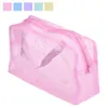 Floral Print Transparent Waterproof Makeup Make up Cosmetic Bag Travel Wash Toothbrush Pouch Toiletry Organizer Bag Tools Sac264H