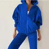 Women's Two Piece Pants Autumn/Winter Fashion Sports Tracksuits Casual Warm Hoodie Sweatershirts And Set Women Outfits Swts