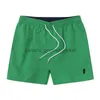 Shorts pour hommes Shorts pour hommes Shorts de bain d'été de créateur Ralphs Broderie de chevaux de guerre Respirant Plage Laurens Polo court Surf à séchage rapide Tissu en maille shortL230912