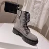 Brunello Short Boots Women Designer Koronna platforma moda modowa marka luksusowa marka oryginalne skórzane buty na zewnątrz zima 2023 nowe botki chelsea buty