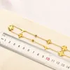 Brand Designer Flower Pendants Necklaces Luxury 18k Gold Plated Stainless Steel Inlay Crystal Letters Choker Chain Pendant Necklace Jewelry Accessories Gifts