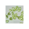 Pedras preciosas soltas de alta qualidade olho claro trilhão faceta corte semi-precioso pedra cristal peridoto para configuração de jóias 7x7-8x8 tw dhgarden dhfko