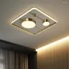 Ceiling Lights Led Fixture Glass Lamp Light Luxury Kids Bedroom Home Lighting