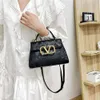 Дизайнерская сумка Сумки Valen Сумка с инкрустацией Designer V Tote One 2023 Женские сумки Крокодиловый узор модная текстура атмосферная женская сумка градиентного цвета popula Z 1RCY