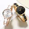 Wristwatches NIBOSI Women Wrist Watch Ceramic Bracelet Watches Ladies Creative For Female Clock Relogio Feminino Montre Femme 230911