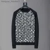 Męskie swetry jesienne zimowe pullover swetry mężczyźni designerskie dzianiny wełniane wełniane dzianinowe sweter męski mody mody skoczni bluzy skoczki L230912