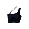 Kvinnors tankar Kvinnor Basic Vest Crop Top Summer Fashion Casual Tank 2023 Sling Croped Tops One Shoulder Sexig Camis Female Clothing