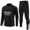 Kinder-Fußball-Trainingsanzug 2023 2024 Real Sets Fußball-Trainingsanzug-Set für Herren und Kinder-Fußball-Set Chandal Futbol Survêtement Madrid TRAININGsanzug Fußballjacke