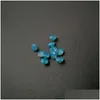 Loose Diamonds 231 High Temperature Resistance Nano Gems Facet Round 2.25-3.0Mm Very Dark Opal Aquamarine Greenish Blue Synt Dhgarden Dh1A8