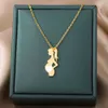 Vintage Baby Mother Mom Pendants Necklace Child Pregnant Heart Gold Color Stainless Steel Chain Gift For Women Jewelry