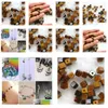 Loose Gemstones Diy Jewelry Making Beads Natural Tiger Eye 4Mm Square Cube With Through Hole 100Pcs/Lot Drop Delivery Dhgarden Dhkdu