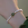 Bracelet de perles d'eau douce pour femmes, en Jade, cadeau pour filles, bijoux à la mode