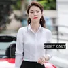 Blouses pour femmes 2023 Chemises formelles pour femmes Tops Blanc Dames 2 pièces Pantalon et chemisier Ensembles Bureau Vêtements de travail Styles OL