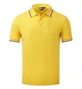 Polos pour hommes Parent-enfant T-shirt Polo Shirt Uniforme d'été Couleur unie Revers à manches courtes avec logo personnalisé vierge