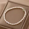 Bracelet de perles d'eau douce naturelles pour femmes, Bracelets de perles de Jade à la mode, cadeau, bijoux fins