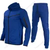 Herrens träningsdräkt Fitness Morning Run Long Sleeve Top and Trousers Tracksuit Thin Loose Single Zipper Camouflage Fitness Jogger Suit