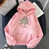 Women's Hoodies Sweatshirts Funny The Cat Hoodie Women Fashion Kawaii Korean Harajuku Sweatshirt Female 90s Cartoon Clothes Female Hood Oversized Girls 230911