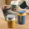 Bouteilles d'eau Mini tasse isolée soupe avec couvercle cuillère petite boîte de riz seau Pot Portable bouillie four à micro-ondes chauffage