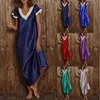 Robe feminino noite dres manga curta com decote em v homewear longo camisola sleepwear nachtkleding vrouwen vestido para 230912