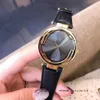 Luksusowe nowe, skórzane modne czarno -białe wodoodporne zegarek na najlepszy prezent marki damskie zegarek z oryginalnym pudełkiem kwarcowym Watch Whatle 0346R