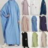 Ethnic Clothing Muslim Elegant Abaya African Solid Color Dress Dubai Long Woman Evening Robe Kaftan Moroccan Wedding Caftan Ramadan