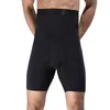 Men's Body Shapers Men Girdle Pants Shorts High Waist Abdomen Wrap Shaper Fitness Belly Slimming Boxer Briefs Tummy Control Corset Black
