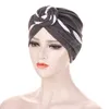 Double couleur dames Turban Bonnet haut en coton noeud intérieur Hijab casquettes africain torsion bandeau femmes bandeau inde chapeau Hijabs casquette