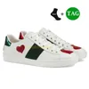 10a Designer Buty Ace Sneakers Women Bee Stars Snake Haftowe pszczoły platforma But z nadrukiem skórzany biały zespół beżowy płótno klasyczne luksusowe mężczyźni kobiety swobodny stojak