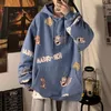 Sweats à capuche pour femmes femme dessin animé imprimé femmes Harajuku pull décontracté mode Kawaii unisexe sweats à capuche femme vêtements d'hiver