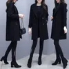 Women's Trench Coats Design Autumn Coat Fashion Winter Women Woolen Cocoon Shape Slim