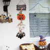 Neue Halloween-Dekorationen, neues Holzschild, Türbehang, Kürbisgeist, hängender kreativer Anhänger