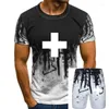 T-shirts pour hommes T-shirt en coton à manches courtes Suisse Suisse Suisse Drapeau Croix Blanche T-shirt rouge Taille S-3Xlcustomize