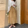 Jupes dames mode décontracté jupe longue florale femmes vêtements filles code cassé liquidation