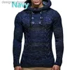 Men's Sweaters Cable Knit Sweater Men Solid Color Turtleneck Drawstring Mens Knitted Pullovers Casual Autumn Winter Soft Warm Knitwear Pull 3XL L230912