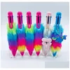 Balpennen Groothandel Regenboog Pluche Bont 6 in 1 Pluizig Intrekbaar Schrijven Verjaardag Vakantie Feestcadeau Voor meisjes Dames Kinderen School Dhpmr