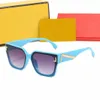2023 Diseñador de lujo Hombres Papel Clásico Marca Retro Mujeres Gafas de sol Diseñador Gafas Bandas Marco de metal Gafas de sol Mujer con caja