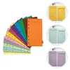 Cadeaupapier 12 stuks Budget Envelop Cash Envelops A6 Bindmiddel Blinder Supplies Gekleurde Clips Planner Valuta Zakelijk