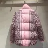 Kadın Puffer Ceket Moda Down Down Ceket Tasarımcı Kadın Kış Parkas Coats Klasik 3D Baskı Kapşonlu Puf Ceketleri Dış Giyim Yüksek Kalitesi 23FW