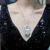 European and American jewelry double parrot necklace inlaid with zircon gold-plated fashionable and versatile water drop agate acacia bird collarbone chain