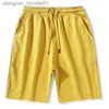 Kvinnors shorts nya sommarshorts män sport jogging mens casual shorts solid color dragstring fitness femte byxor män strand shorts plus storlek x0705 l230912