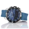 Wirist Horloge T-Touch Expert Solar T091 Blauwe Wijzerplaat Chronograaf Quartz Blauwe Rubberen Band Implementatie Sluiting Heren Horloge Horloges Mens3159