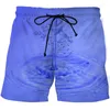 Herren-Shorts, Sommer, Strand, Badehose, Board, schnell trocknend, Straßen-Jogginghose, Art Spot Ink, 3D-gedruckt, Badeanzug, kurz