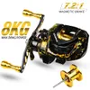 Muchowe Riski Reels2 Proberos Risholl Scroll Ultra Light Reel 31BB 8 kg drag magnetyczny Break 72 1 Bait Casting Baitcasting Saltwater 230912