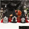 Other Festive Party Supplies Halloween Decorations Grey Beard Cloak Dolls With Black Bat Hat Faceless Dwarf Doll Atmosphere Props Orna Dhqtp