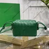 7A Top quality brand designer bag cross body Bags Evening bags98090 Mini Loop handmade Woven purses woman genuine leather handbag Weave Shoulder Clutch Luxury bags