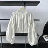 Polos pour femmes Mode Femme Blouse 2023 Coréen Élégant et Jeunes Blouses Royal Luxe Chic Chemises Élégantes Dames Tops