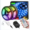 شرائط LED البيع الساخن LED Strip Lights RGB 16.4ft/5M SMD 5050 DC12V شرائح LED مرنة 50 معدة/متر 16 Different ساكنة الألوان HKD230912